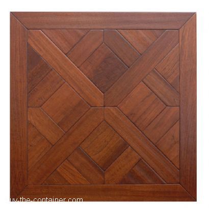 Mosaic wood floor pattern