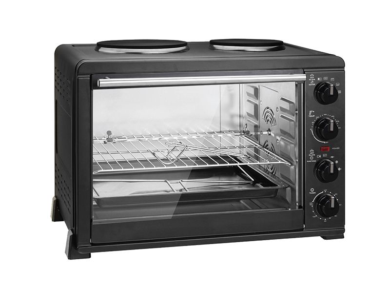 19L toaster oven with hotplates