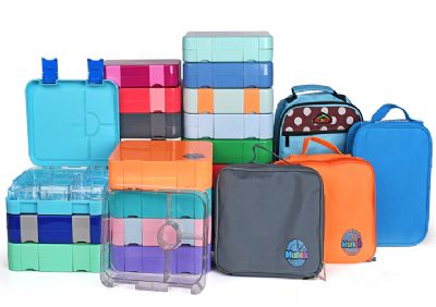 Double-button lunch box
