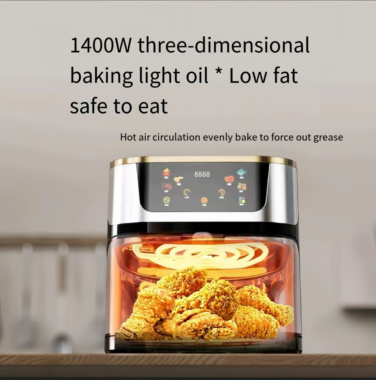 10L stainless steel air fryer oven