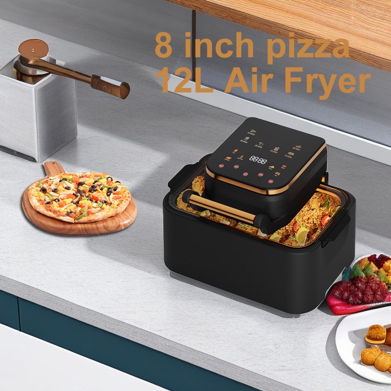 12L New Popular Air Fryer Visual Multi-function BBQ Grilled Chicken & Fish
